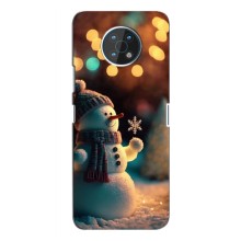 Чехлы на Новый Год Nokia G50 – Снеговик праздничный