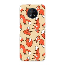 Чехлы с картинкой Лисички для Nokia G50 (VPrint) (Лисички)