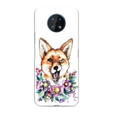 Чехлы с картинкой Лисички для Nokia G50 (VPrint) (Веселая лисичка)