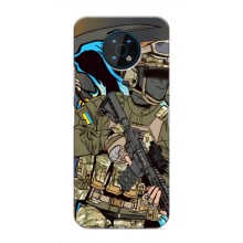 Чехлы с картинкой ЗСУ для Nokia G50 (AlphaPrint) (Воин ВСУ)