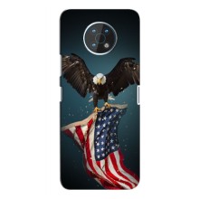 Чехол Флаг USA для Nokia G50 – Орел и флаг