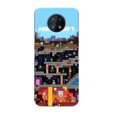 Чехол Майнкрафт на Nokia G50 (AlphaPrint) Minecraft (фон Minecraft)