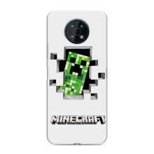 Чехол Майнкрафт на Nokia G50 (AlphaPrint) Minecraft (крипер Майнкрафт)