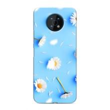 Чохол з Квітами для Nokia G50 (ромашки на блакитному)