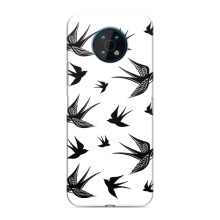 Чехол с птицами на Nokia G50 (VPrint) (Ласточки)
