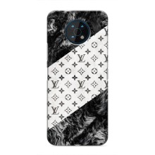 Чехол Стиль Louis Vuitton на Nokia G50 – LV на белом