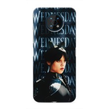 Чехлы Венсдей на Nokia G50 Уэнсдей (AlphaPrint) (Уэнздей кошка)