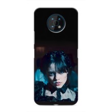 Чехлы Венсдей на Nokia G50 Уэнсдей (AlphaPrint) (взгляд Уэнздей)