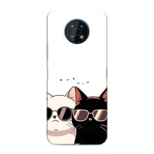 Чохол з малюнком кіт на Nokia G50 (Коти в окулярах)