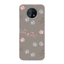 Чохол з малюнком кіт на Nokia G50 (Лапи і вуса)