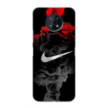Чохол з логтипом Найк на Nokia G50 (Найк на чорному)