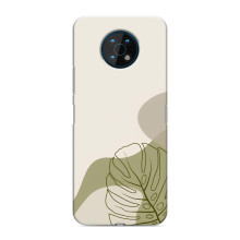 Силиконовый чехол с принтом в цветах на Nokia G50 – Монстера зелёная