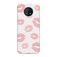 Чехол с розовым рисунком для Nokia G50 (Розовые губы)