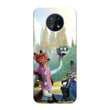Чехол Зоотрополіс на Nokia G50 – Ник Джуди и змея