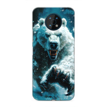 Чехол с картинкой «Хищники» для Nokia G50 (Медведь)