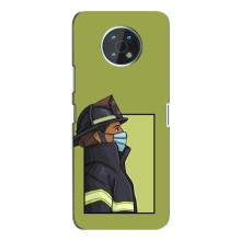 Силиконовый бампер (Работники) на Nokia G50 – Пожарник