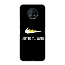 Силиконовый Чехол на Nokia G50 с картинкой Nike – Later