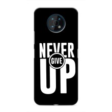 Силиконовый Чехол на Nokia G50 с картинкой Nike (Never Give UP)