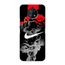 Силиконовый Чехол на Nokia G50 с картинкой Nike (Nike дым)