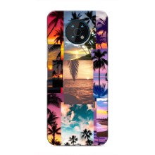 Силиконовый чехол с КАРТИНКАМИ лето для Nokia G50 (AlphaPrint) (Летний отпуск)