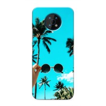 Силиконовый чехол с КАРТИНКАМИ лето для Nokia G50 (AlphaPrint) (Взгляд лето)