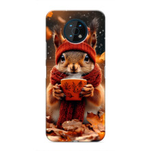 Друкований чохол 'Звірята з кавою' для Nokia G50 – Білка з кавою