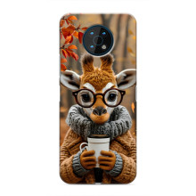 Друкований чохол 'Звірята з кавою' для Nokia G50 – Жираф з кавою