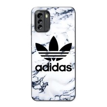 Чехлы Адидас для Nokia G60 (AlphaPrint) (Адидас на мраморе)