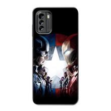 Чехлы с героями Марвел Nokia G60 (VPrint)