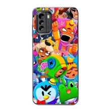 Чехлы Brawl Stars для Nokia G60 (AlphaPrint) – Герои Бравл Старс