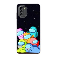 Чехол Амонг Ас для Nokia G60 (AlphaPrint) (Скины в космосе)