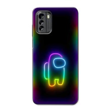 Чехол Амонг Ас для Nokia G60 (AlphaPrint) (Яркий скин)