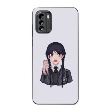 Чехлы Венсдей на Nokia G60 Уэнсдей (AlphaPrint) (Уэнздей и Вещь)