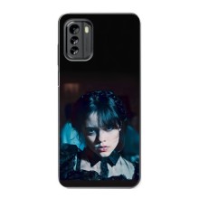 Чехлы Венсдей на Nokia G60 Уэнсдей (AlphaPrint) (взгляд Уэнздей)