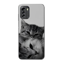 Чохол з малюнком кіт на Nokia G60 (Пара котів)