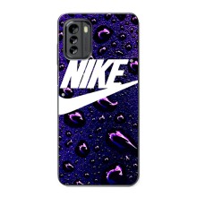 Чехол с логотипом Найк на Nokia G60 (Найк на фиолетовом)