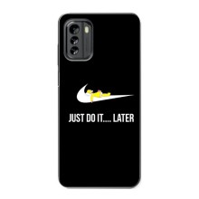 Чехол с логотипом Найк на Nokia G60 (Nike just do it)