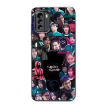 Чехол Гра в кальмара для Nokia G60 – Коллаж игры кальмара