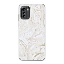 Мраморний чехол на Nokia G60 (VPrint) (Білий мрамор)