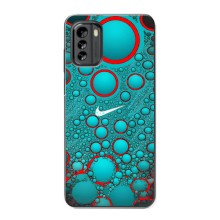 Силиконовый Чехол на Nokia G60 с картинкой Nike (Найк зеленый)