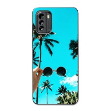 Силиконовый чехол с КАРТИНКАМИ лето для Nokia G60 (AlphaPrint) (Взгляд лето)
