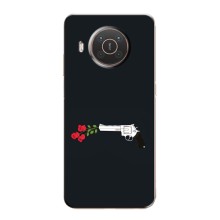 Чехлы (ART) Цветы на Nokia X10 (VPrint) (Неожиданные цветы)