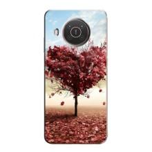 Чехлы для любимой на Нокиа Х10 (VPrint) (Дерево сердце)