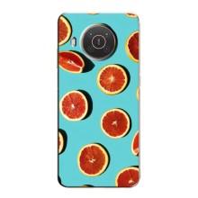 Чехлы с Фруктами для Nokia X10 (VPrint) (Грейпфрут)