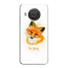Чехлы с картинкой Лисички для Nokia X10 (VPrint) (Девочка Лиса)