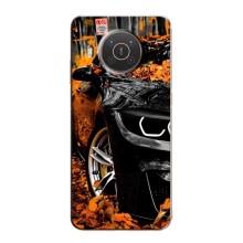 Чехлы с Машинами на Нокиа Х10 (VPrint) (Черная Машина)