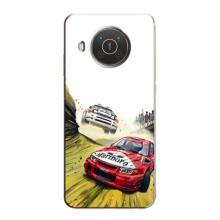 Чехлы с Машинами на Нокиа Х10 (VPrint) (Гоночные Тачки)