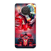 Чехлы с Машинами на Нокиа Х10 (VPrint) (Гонщик)