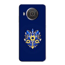 Чохли для Nokia X10 Укр. Символіка (AlphaPrint) (Квітковий Герб)