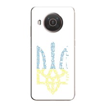 Чохли для Nokia X10 Укр. Символіка (AlphaPrint) (Герб з букв)